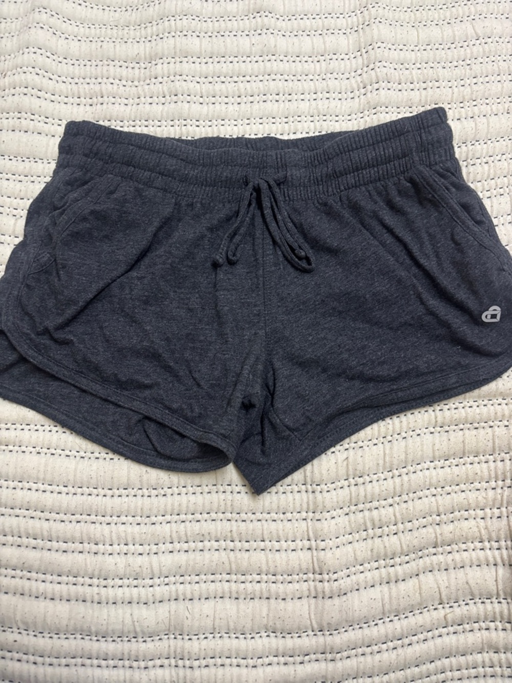 Athletic Charcoal Drawstring Women's Shorts
